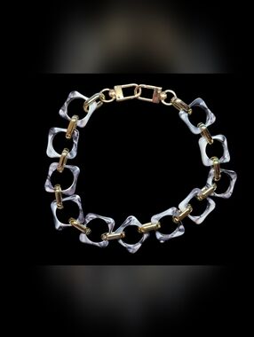 Bold Grey Chunky Chain Link Bag Chain